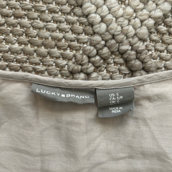 Lucky Brand Cream Floral-Embroidered Boho Midi Dress - Picture 4 of 7